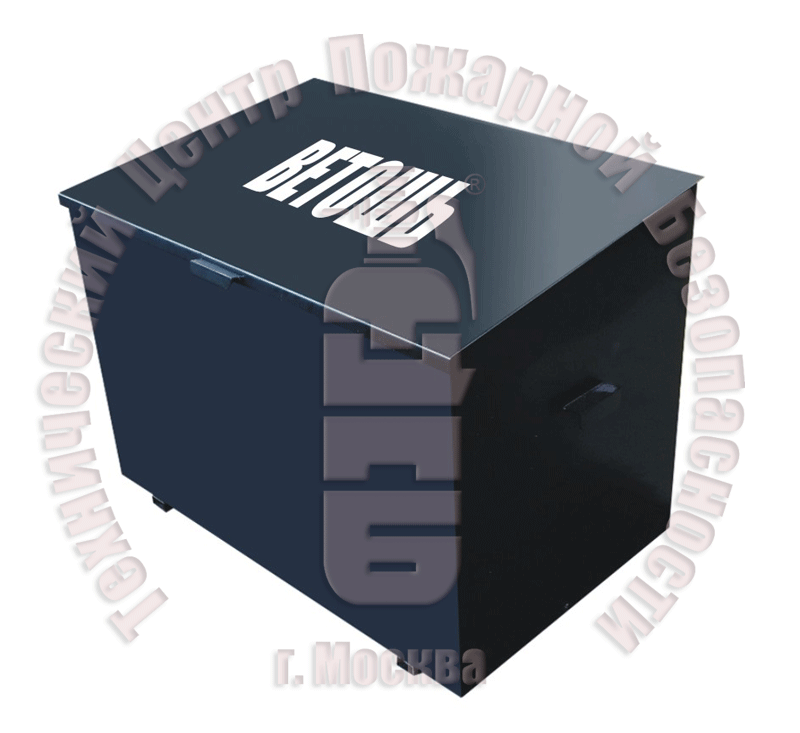 Ящик для ветоши двухсекционный · 0,3 м³ · 1,5 мм Артикул 600004